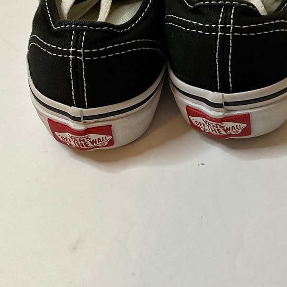 Vans Kids Black and White Lace-Up Sneakers - Picture 4 of 5